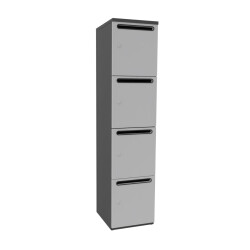 Schliessfachschrank Holz 1 Abteil, 4 Fächer...