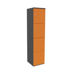 Schliessfachschrank Holz 1 Abteil, 4 Fächer...