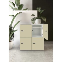 Schliessfachschrank Holz 1 Abteil, 2 Fächer...