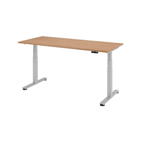 Elektrisch höhenverstellbarer Schreibtisch mit Memoryschalter 180 x 80 cm