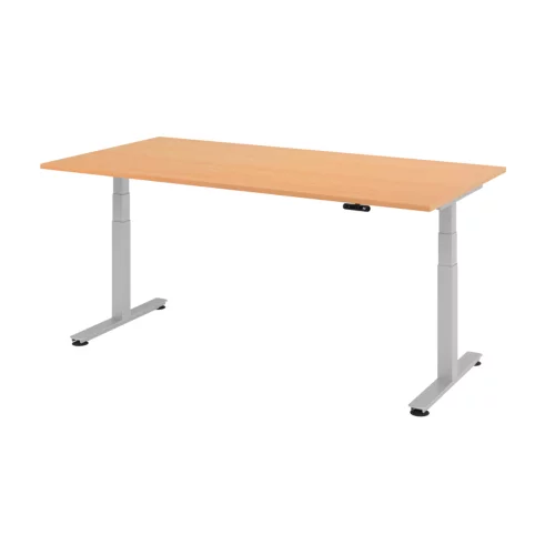 Elektrisch höhenverstellbarer Schreibtisch mit Memoryschalter 200x100 cm